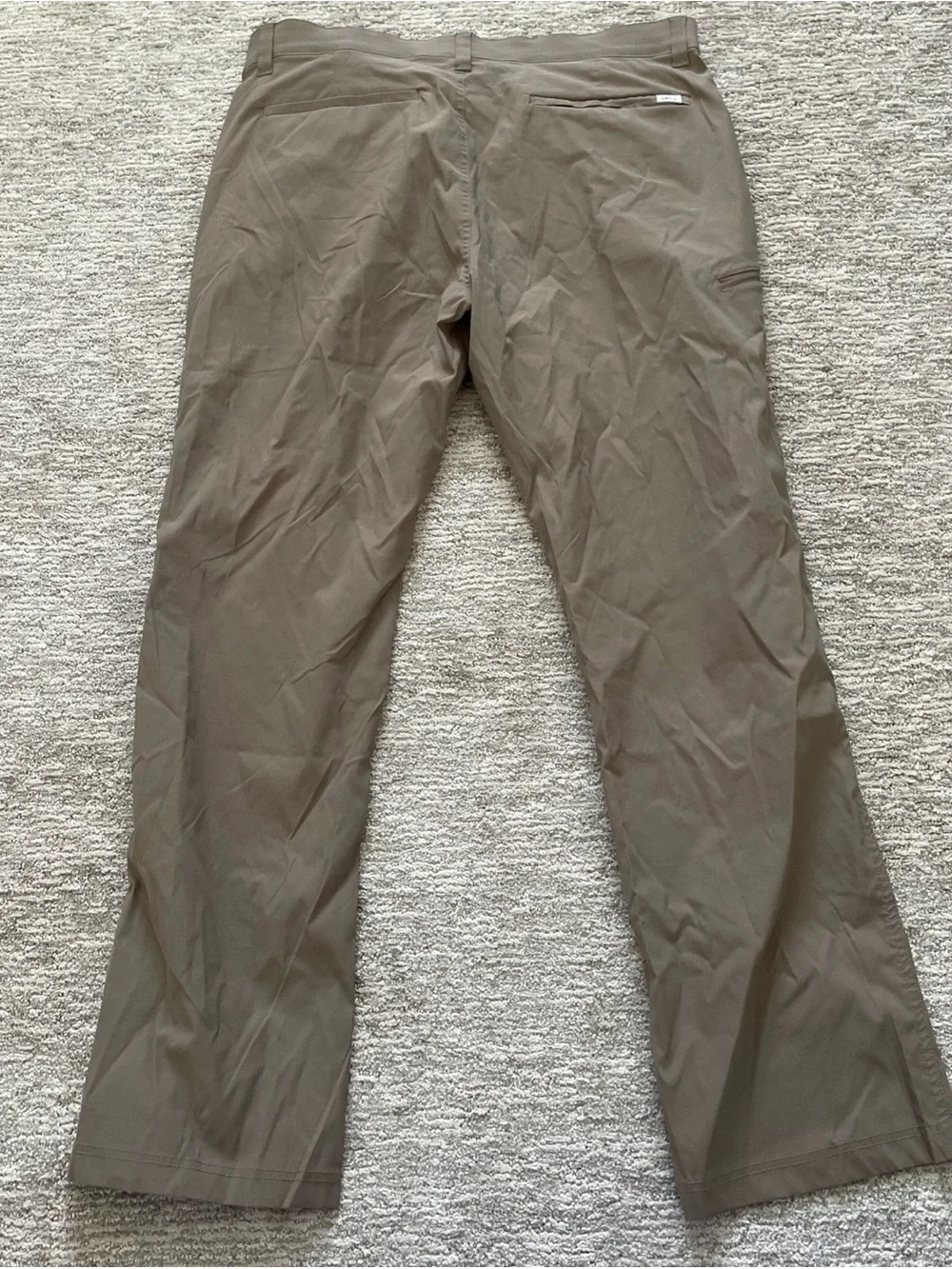 Orvis Lightweight Tech Pant Brown Men’s Size 38 x 32 Zip Pocket Outdoor Hiking